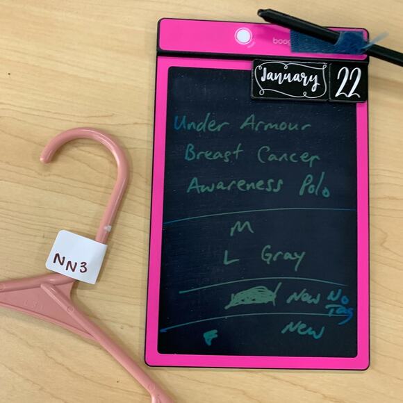 Under Armour Shirt Mens L Large Gray Playoff Breast Cancer Awareness Golf Polo - Picture 9 of 10